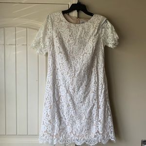 Jessica Howard White LaceMidi Dress